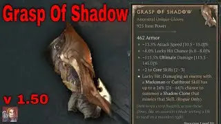 Diablo IV Unique Items - Grasp Of Shadow (Rogue Gloves)[v1.5.0]