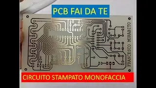PCB fai da te  _ circuito stampato singola faccia