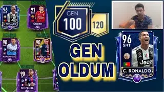 TOTY +96 RONALDO ÇIKARDIM VE 100 GEN OLDUM! FİFA MOBİLE 19