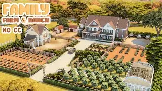 Huge Family Farm & Ranch 🐎 Sims 4 Speed Build