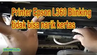 Printer Epson L360 blinking kertas || how to fix paper jam printer