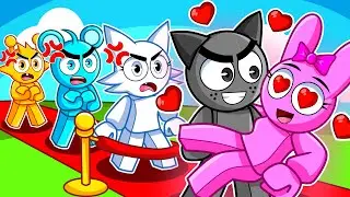 HUG or REJECT with My CRAZY FANS on Roblox! (sprunki)