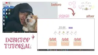 cute desktop setup tutorial ★ (sanrio. windows 10)