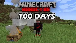 How I ALMOST Survived 100 DAYS in MINECRAFT HARDCORE as a NOMAD