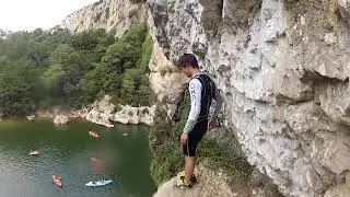 Saut au Pont d'Arc Ardeche HD