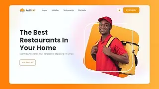 Create A Food Website Using HTML and CSS Only - Easy Tutorial