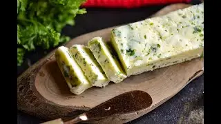 Smoked garlic herb butter