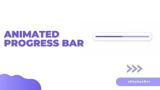 How to create an animated Progress Bar in CSS - Quick and Easy