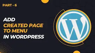 Add page to menu in wordpress