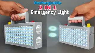 How To Make Rechargeable 2 IN 1 Emergency Light At Home | आसानी से बनाएंHigh Quality Emergency light