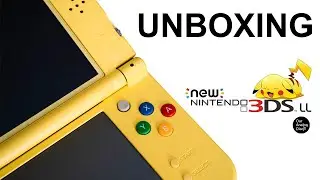 Nintendo new 3DS LL Pikachu UNBOXING - Modded