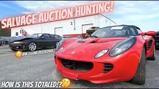Buying RARE Sports Cars At Salvage Auction! | HOW Is It TOTALED!?