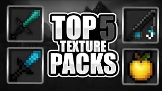 TOP 5 HIGH FPS MINECRAFT PVP TEXTURE PACKS (16x)
