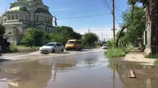 Потоп 5 июня в Астрахани