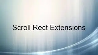 Unity UI Extensions - Scroll Rect Scripts walkthrough