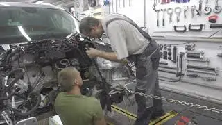Фольксваген Тигуан. Вытянули крепкий лонжерон в идеал. Body repair after an accident.
