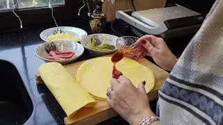 Шаверма на завтрак. #анапа #гостагаевская #завтракза5минут