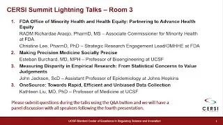 2022 CERSI Summit - Research Talks Room 3: Health Disparities