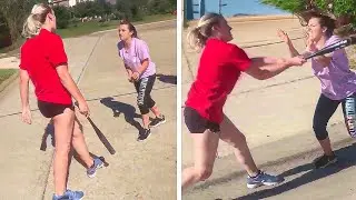 Karen Brings Bat to a Fight and it Ends BADLY!