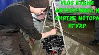Vlog: A day at the shop and pulling a Jaguar engine