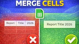 Google Sheets: How to Merge Cells