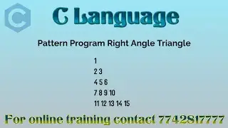 c program to print pattern with increasing counting