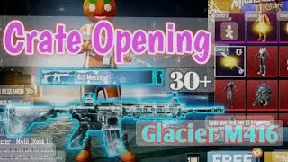Bgmi m416 and AKM ❄️🥶 glacier crate opening & maxing #bgmi #pubg #glacier #m4glacier #crateopening