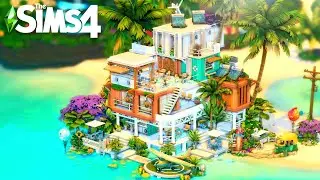 Turning CRATES into a restaurant in The Sims 4!🌴
