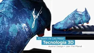 El botín de Leo Messi campaña. Join The Planet. Tecnología 3D. Realidad aumentada.