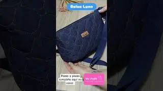 Bolsa Luna em Jeans Matelassado | Vivi Ateliê 