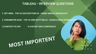 TABLEAU INTERVIEW QUESTION #tableau