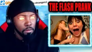THE FLASH Prank (Omegle Paranoia Transitions)