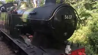 East Somerset Railway Engine 5637 Swapping Ends