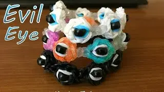 Rainbow Loom Evil Eye Bracelet - Good Luck Charm