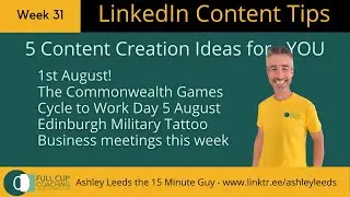 What can I post on LinkedIn? - 5 Ideas for You to Create Content  on Instagram and LinkedIn.