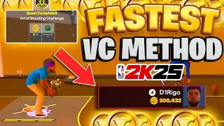 FASTEST VC METHOD in NBA 2K25 "Art Of Shooting Quest" 500 VC EVERY 1-2 MINUTES