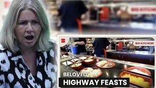 BRITS React to the World's Largest Truck Stop! - Big Kitchens
