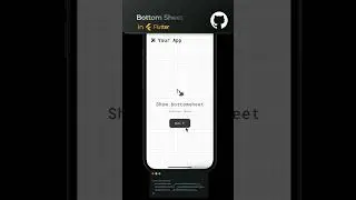 Simple bottom sheet for flutter