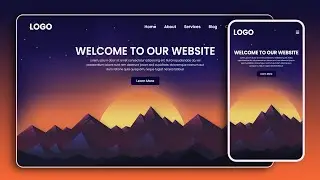 How to Make a Responsive Website Using HTML CSS and JavaScript | GSAP Tutorial