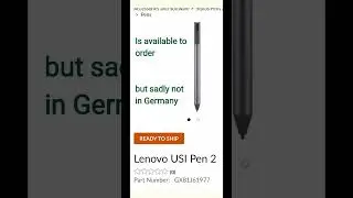 Lenovo USI 2.0 Pen is available in US and some other markets!