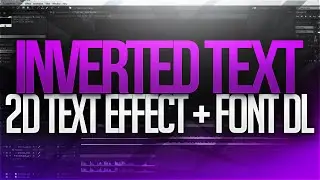 After Effects For Nerds: Inverted Text Effect (2D Text Effect Tutorial)