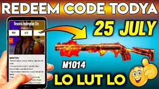 Redeem code m1014 gun skin in free fire  | 25 july 2021 | garena free fire | fa gamer