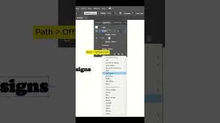 How to use OFFSET PATH in Adobe Illustrator  #shorts #adobeillustrator