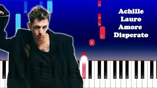 Achille Lauro - Amore Disperato (Piano Tutorial)