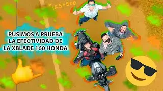 Pusimos a prueba la efectividad de la XBLADE 160 HONDA 😎🏍😀