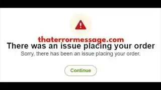 There was an issue placing your order (Save On Foods)
