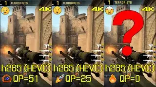 h265 hevc: which option is better for optimal bitrate and quality? Test Counter-Strike in 10s slice!