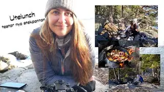 Utelunch - testar nya stekpannan