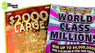 $30 World Class Millions & $2000  Large Winners