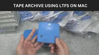 2024 - Archiving video projects straight from MacBook M2 into LTFS (LTO5) tapes using Hedge Canister